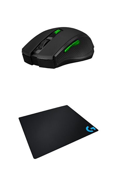 Hytech HY-X7 Gamy Siyah Gaming Oyuncu Mouse + Logitech Gaming Mouse Pad Set