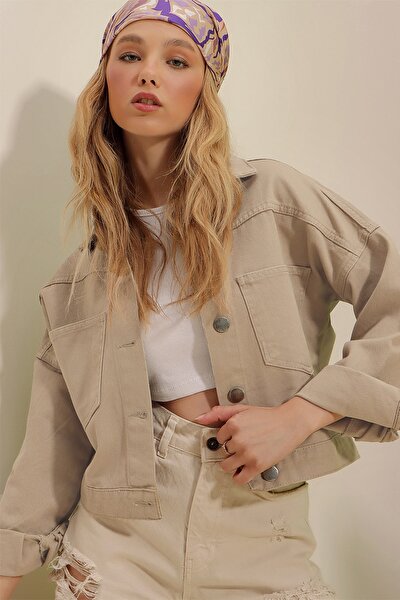 Jacke - Beige - Regular Fit
