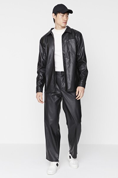 Pants - Black - Wide leg