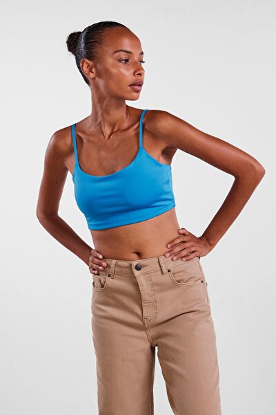 Bluse - Blau - Figurbetont