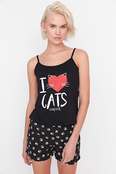 Pyjama - Schwarz - Print