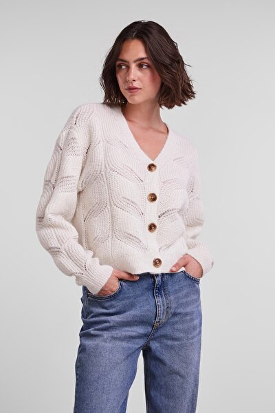 Strickjacke - Ecru - Relaxed Fit