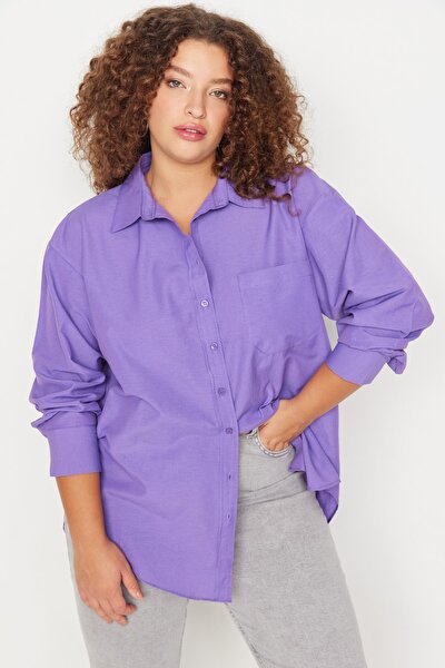 Plus Size Shirt - Purple - Regular fit
