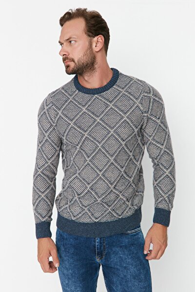 Trendyol Collection Sweater - Gray - Slim fit - Trendyol