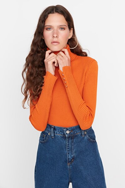 Pullover - Orange - Slim Fit