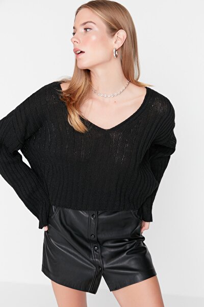 Pullover - Schwarz - Oversized