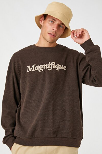 Sweatshirt - Braun - Oversized