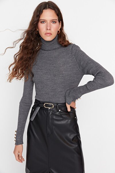 Sweater - Gray - Fitted