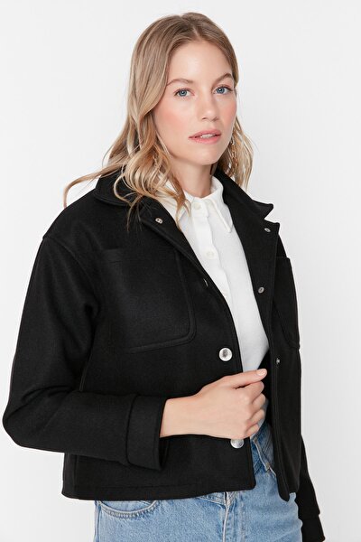 Mantel - Schwarz - Puffer