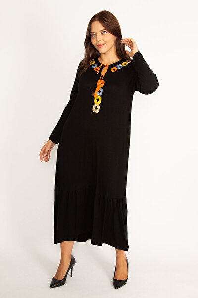 Plus Size Dress - Black - Basic