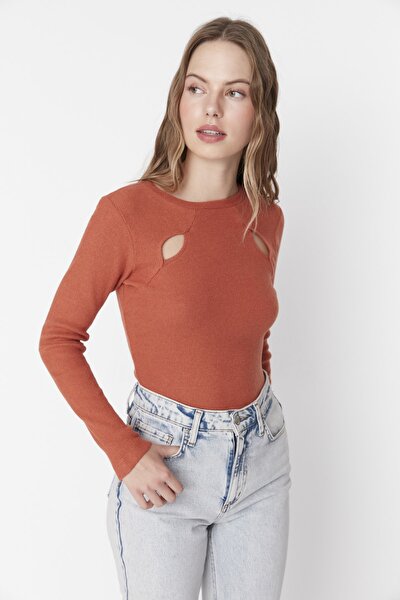 Bluse - Orange - Slim Fit