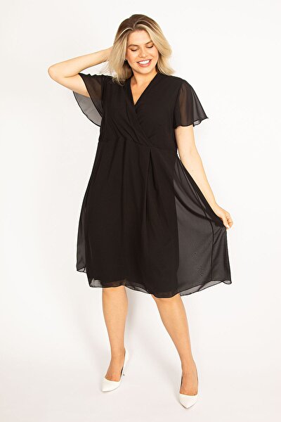 Plus Size Dress - Black - Basic