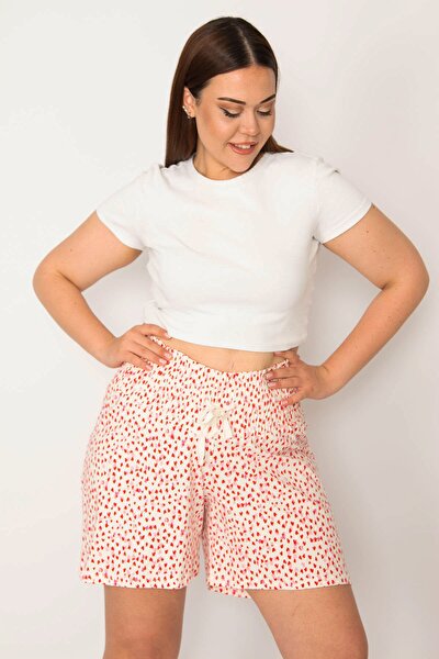 Plus Size Shorts & Bermuda - Multi-color - Normal Waist