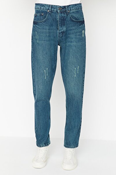 Jeans - Navy blue - Carrot pants