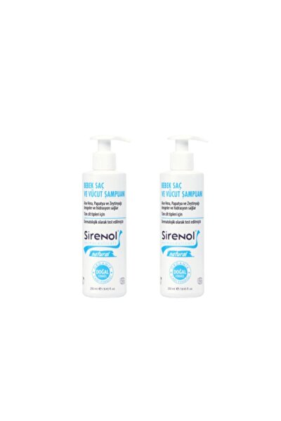 sirenol natural bebek sac ve vucut sampuani 250ml fiyati yorumlari trendyol