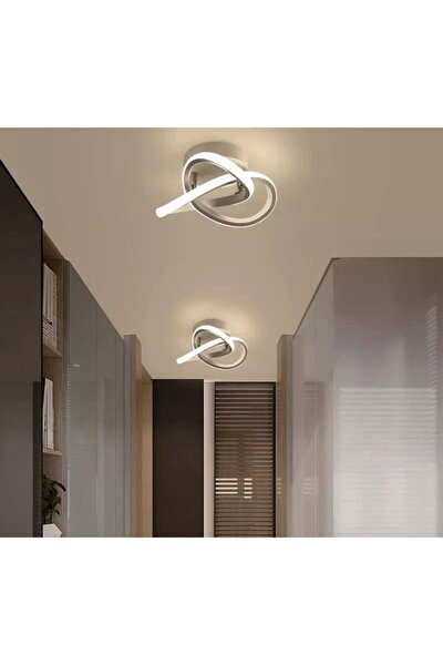 burenze modern plafonyer tavan led avize krom beyaz isik ledli avize fiyati yorumlari trendyol
