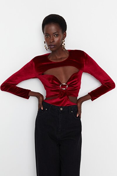 Bodysuit - Burgundy - Fitted