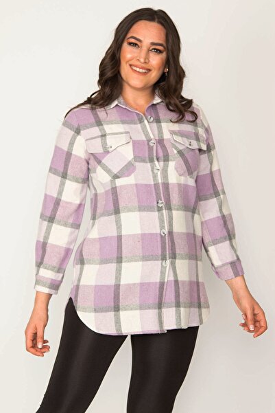 Plus Size Shirt - Purple - Regular fit