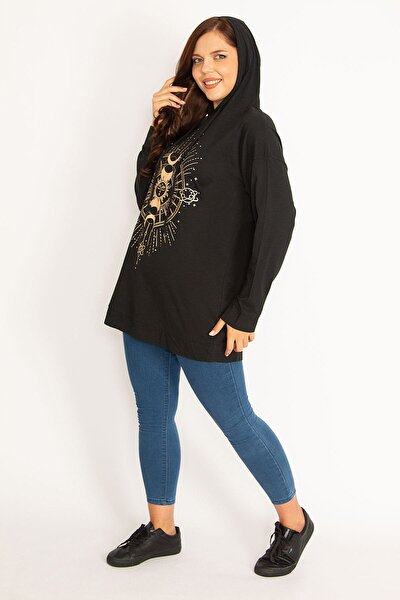 Plus Size Tunic - Black - Relaxed fit