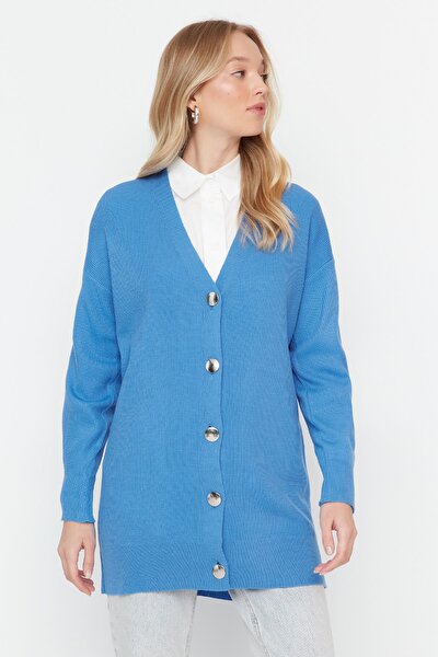 Cardigan - Blue - Relaxed fit