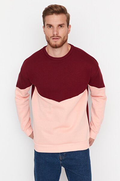 Sweatshirt - Burgundy - Regular fit