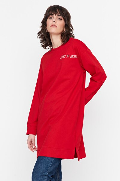 Sweatshirt - Red - Oversize