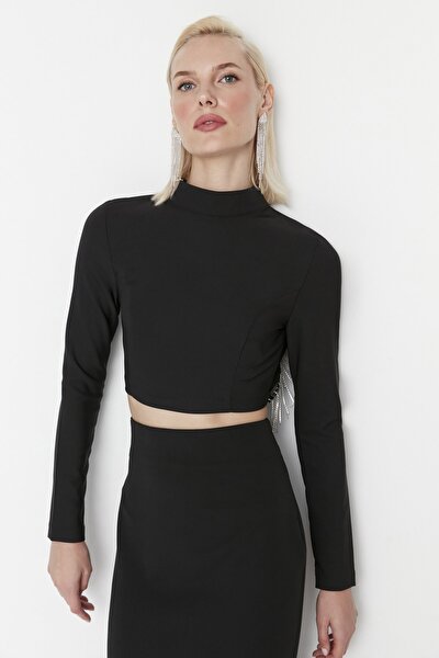 Blouse - Black - Fitted