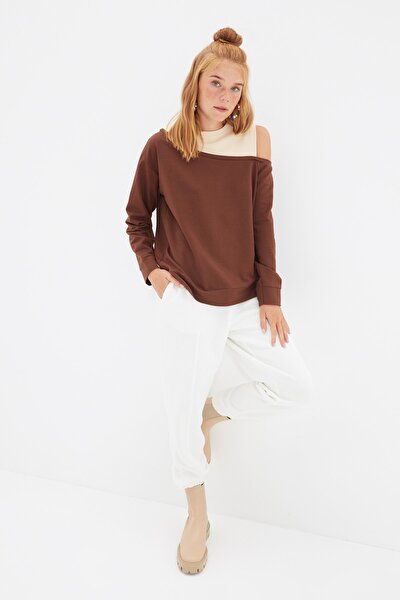 Sweatshirt - Braun - Regular Fit