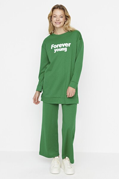 Sweatsuit Set - Green - Regular fit