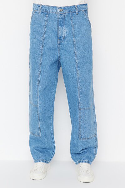 Jeans - Blue - Wide leg