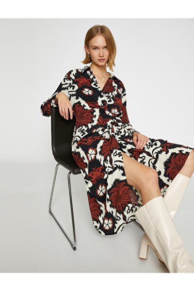 Kleid - Schwarz - Wickelschnitt
