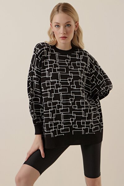 Pullover - Schwarz - Oversized