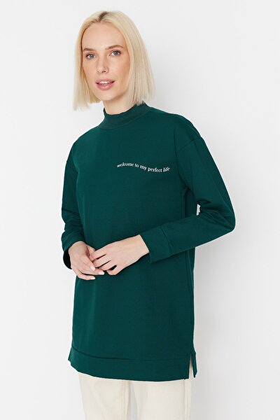 Sweatshirt - Grün - Oversized
