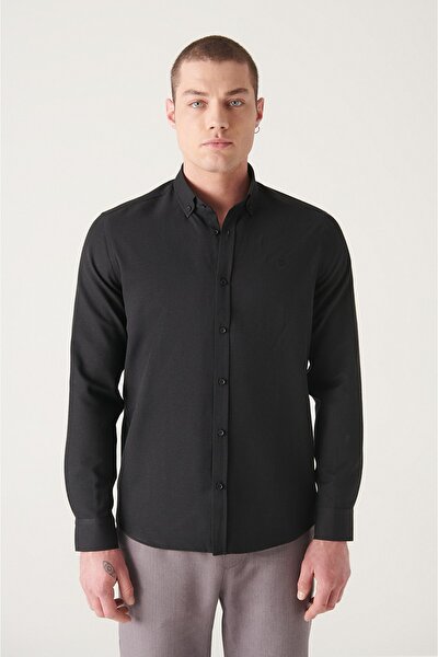 Shirt - Black - Regular fit