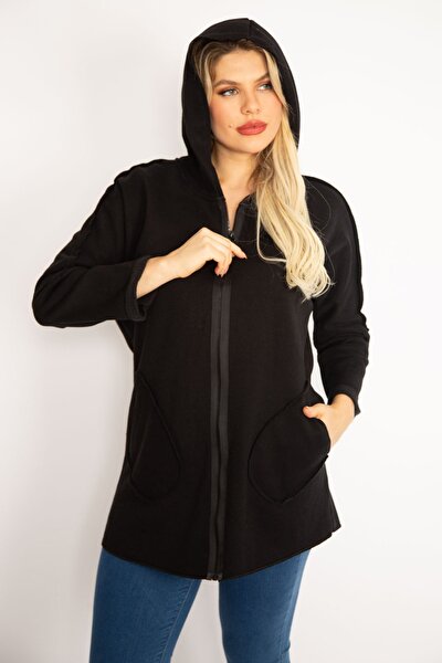 Plus Size Winterjacket - Black - Basic