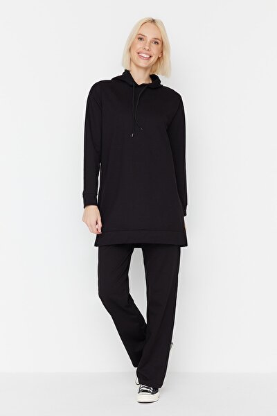 Sweatsuit-Set - Schwarz - Figurbetont