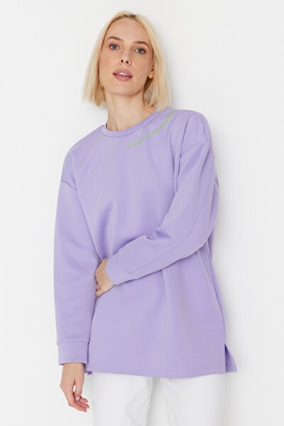 Sweatshirt - Lila - Oversized