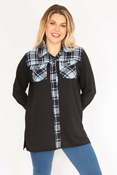 Plus Size Shirt - Blue - Regular fit