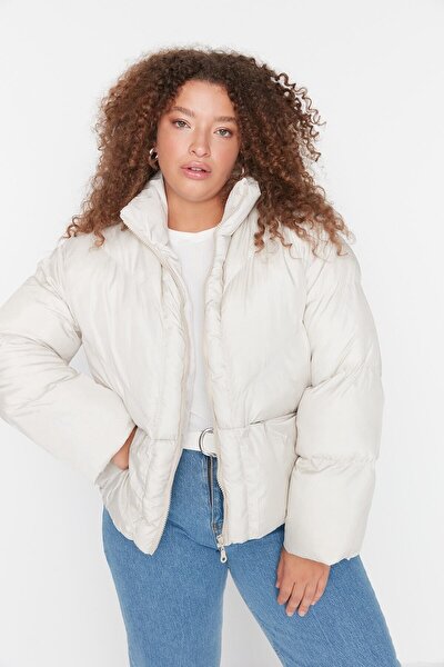 Plus Size Winterjacket - Gray - Basic