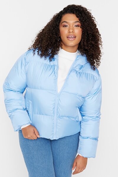 Plus Size Winterjacket - Blue - Basic