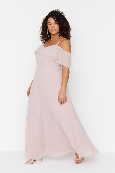 Plus Size Dress - Pink - A-line