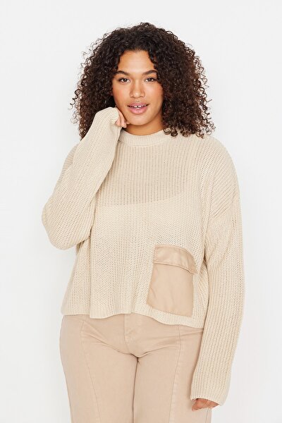 Plus Size Sweater - Beige - Regular fit
