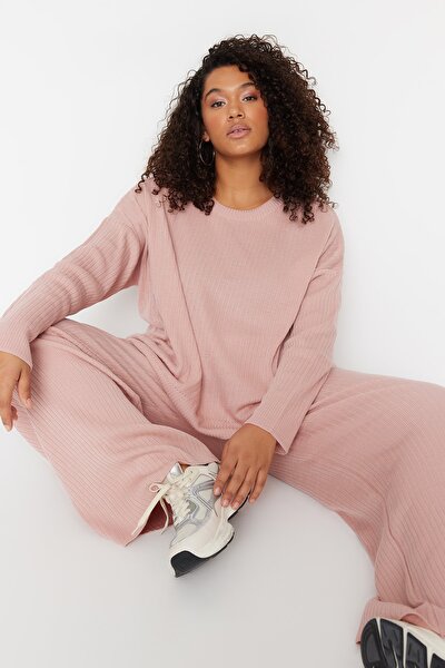 Plus Size Two-Piece Set - Pink - Relaxed fit
