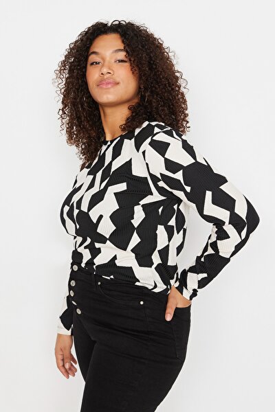 Plus Size Blouse - Multi-color - Regular fit