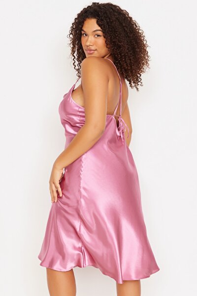 Plus Size Nightgown - Pink - Basic