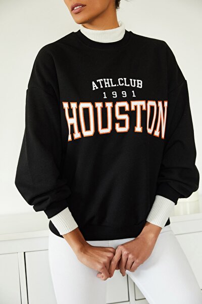 Sweatshirt - Schwarz - Regular Fit