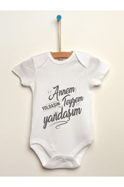 lullaby teyzem annem yazili 3 lu bebek body zibin 100 pamuklu fiyati yorumlari trendyol