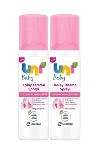 uni baby zor taranan saclara ozel kolay sac tarama spreyi 200ml fiyati yorumlari trendyol