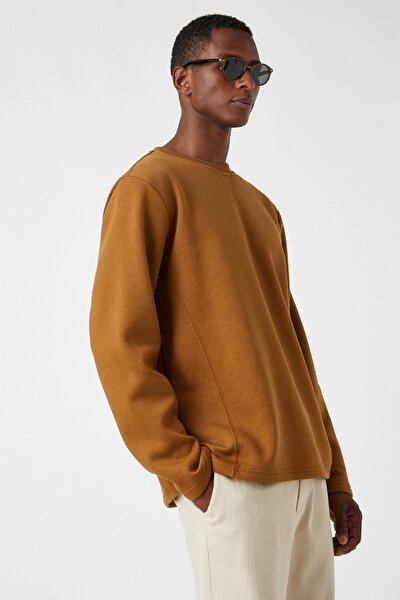 Sweatshirt - Braun - Regular Fit