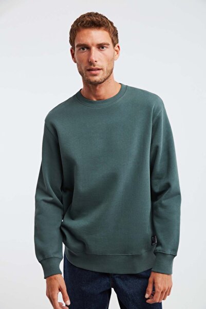 Sweatshirt - Grün - Relaxed Fit